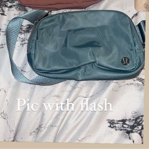 Teal Lululemon belt bag